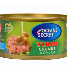 Oceans Secret Tuna Chunks In Olive Oil   Tin  180 grams
